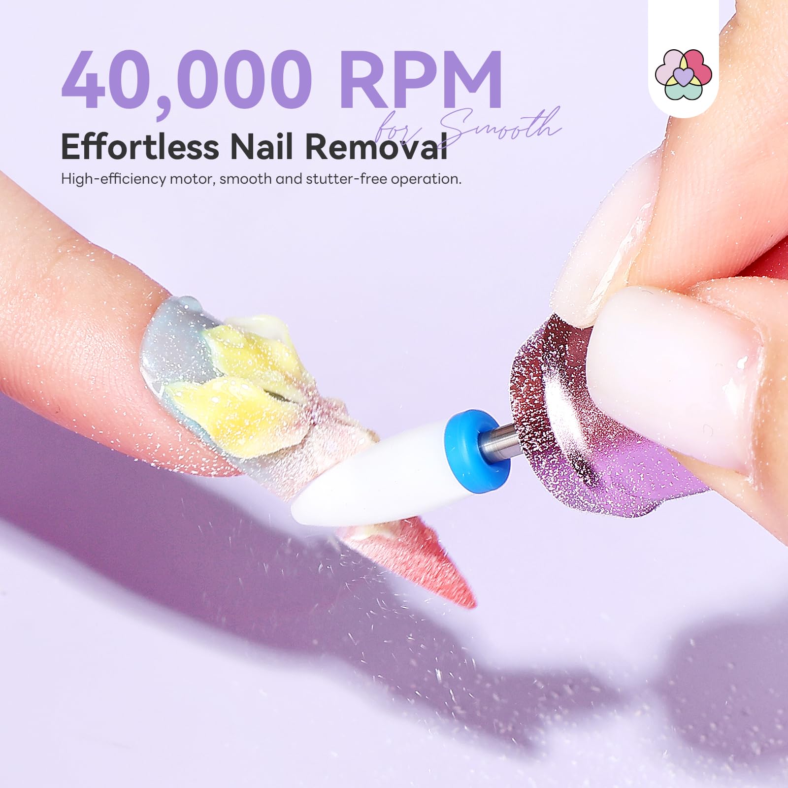 Side profile of Saviland 40000RPM nail file machine