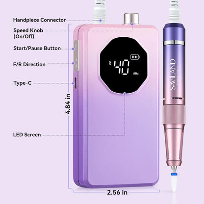 Packaging of authentic USA imported Saviland nail drill