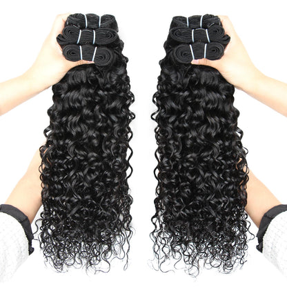 Model wearing PT.Venus 100% virgin human hair bundles