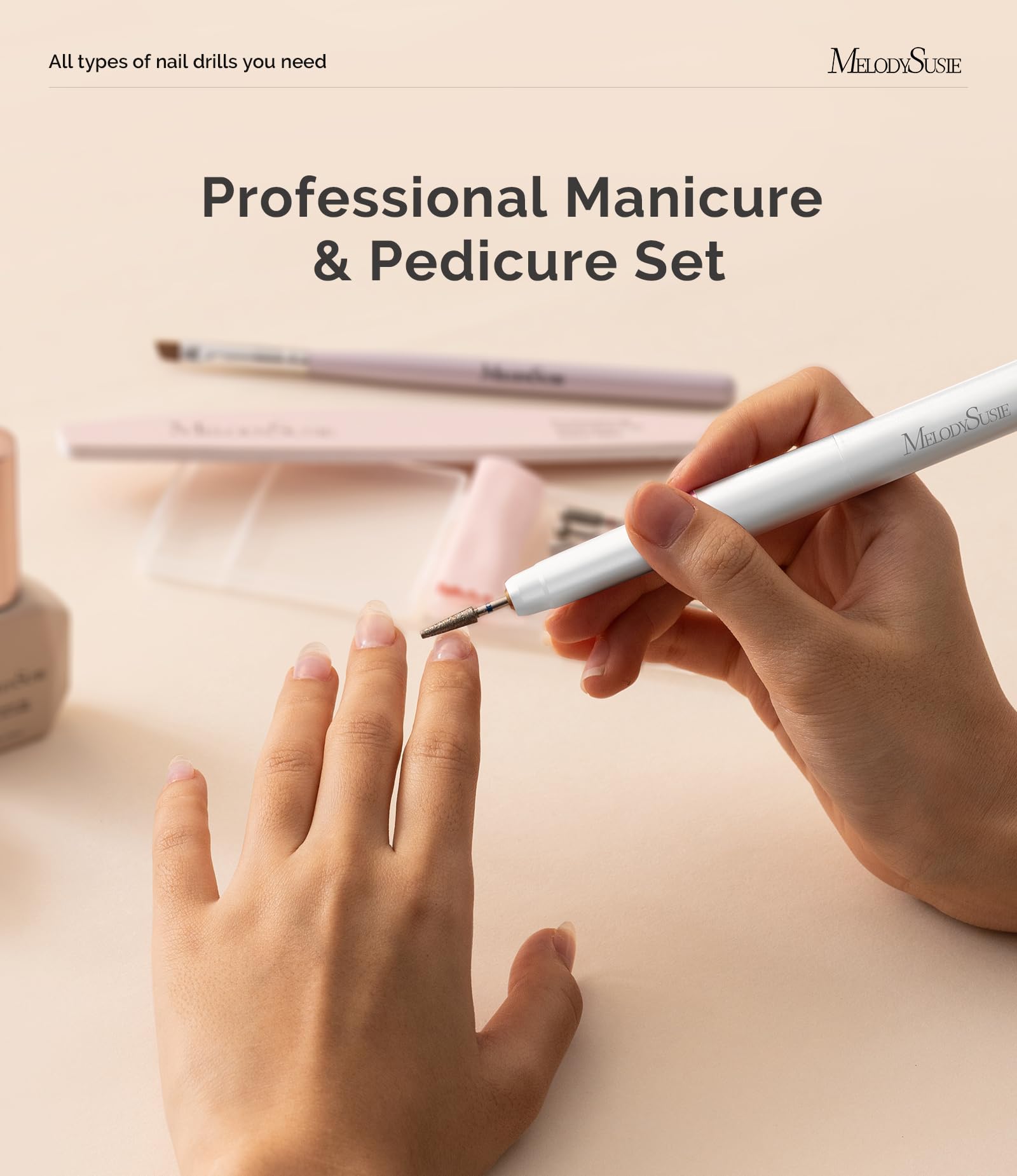 Ergonomic 30000 RPM electric file handle highlighting the compact lightweight design