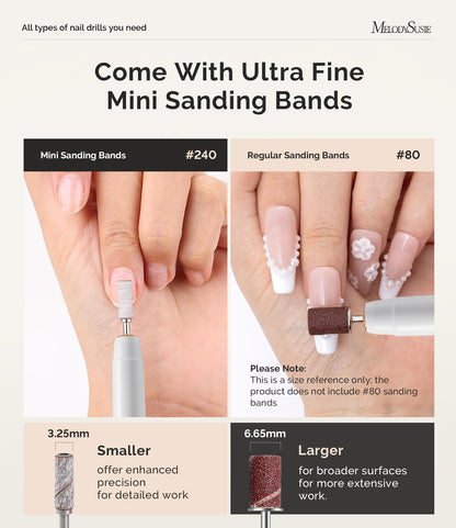 Cordless pen style nail grooming tool showing the charging port and forward reverse buttons