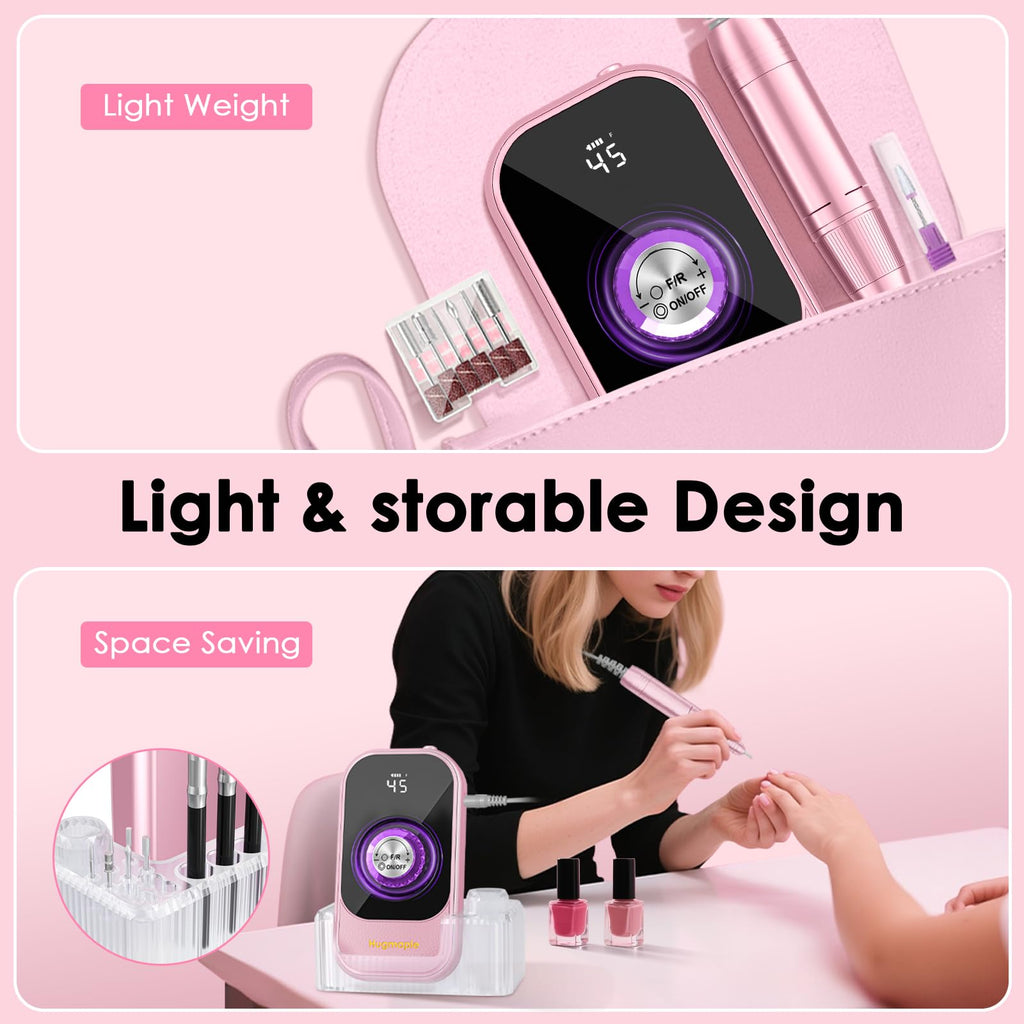 Professional nail drill set for salon and home use