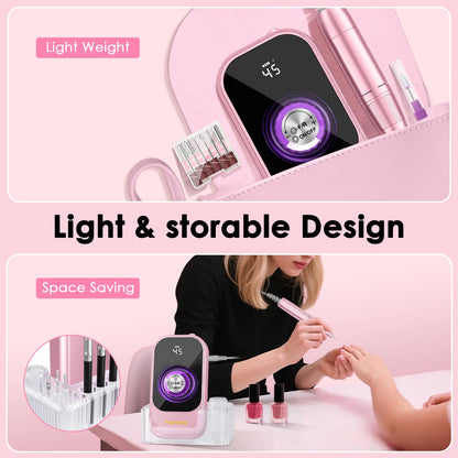 Professional nail drill set for salon and home use