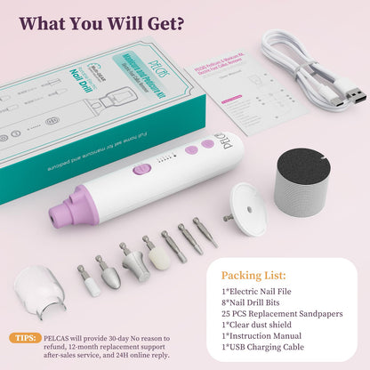 Full set of Pelcas 8 in 1 nail care kit in packaging