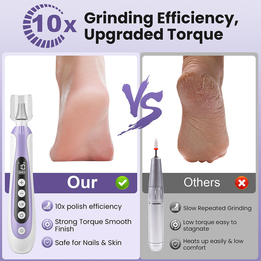 Lilonthy portable cordless nail file with LED display