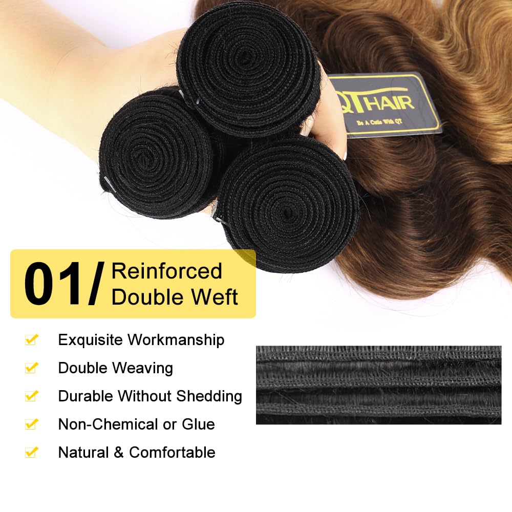 Detailed view of the double machine weft on Qthair bundles