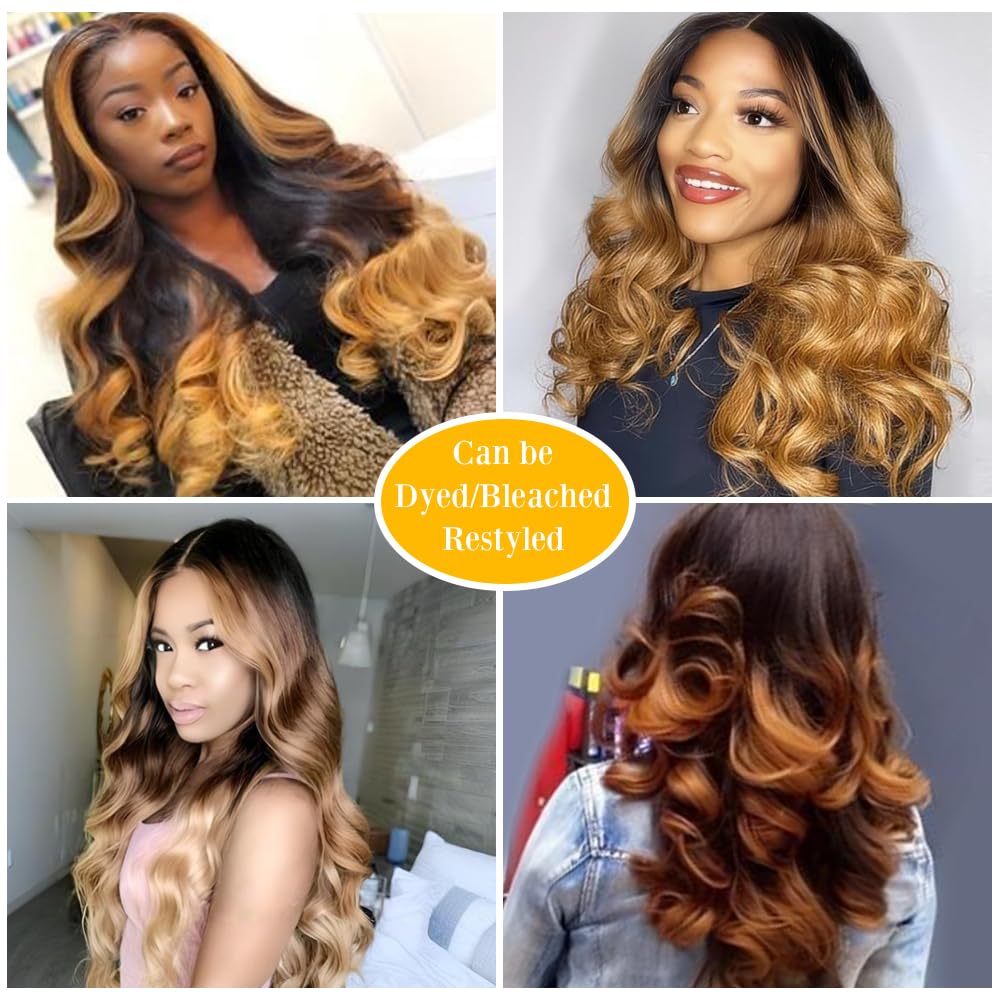 Qthair ombre hair bundles styled in elegant waves
