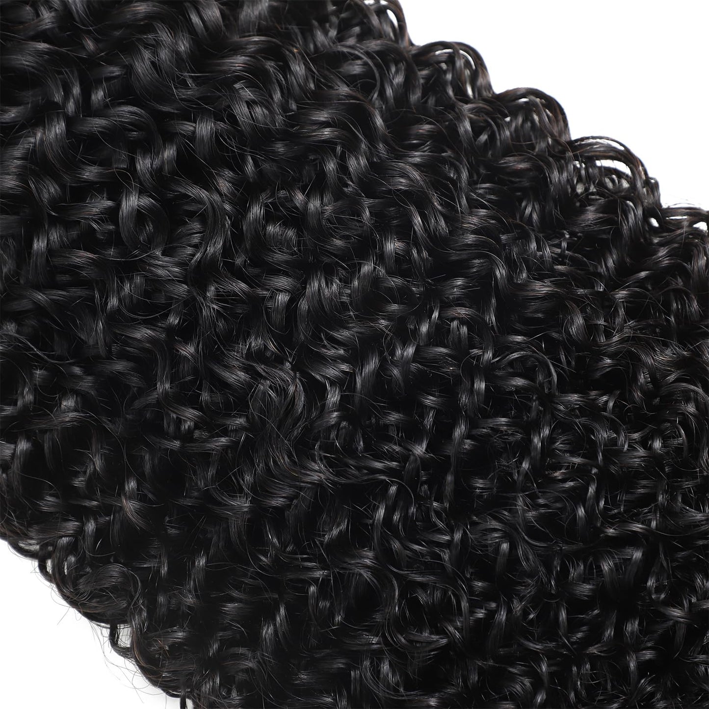 Three bundles of Vanlov Burmese curly hair in 18 20 22 inch lengths