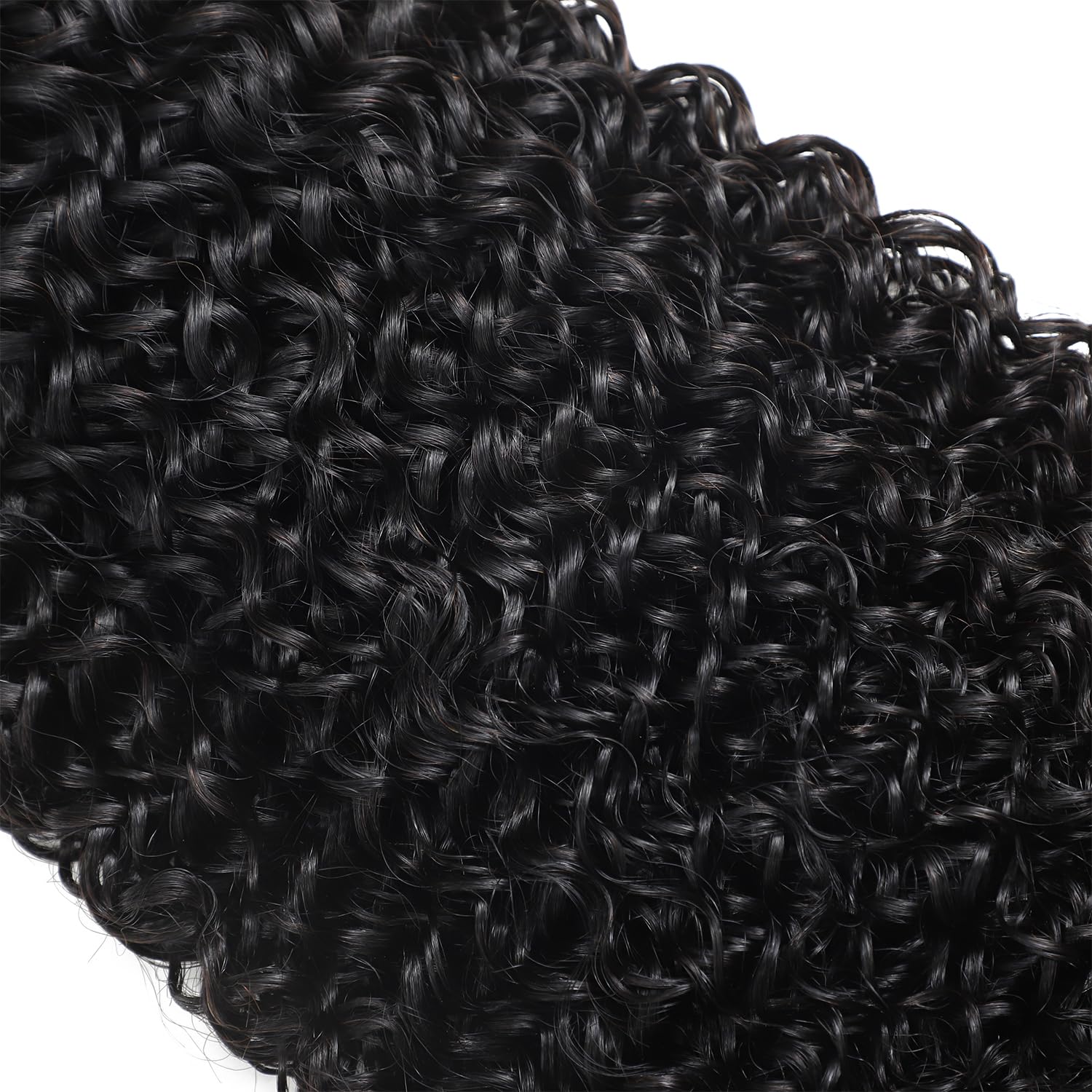 Three bundles of Vanlov Burmese curly hair in 18 20 22 inch lengths