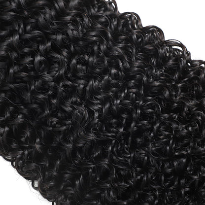 Three bundles of Vanlov Burmese curly hair in 18 20 22 inch lengths