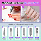 Jewhiteny SG717 nail drill in ergonomic charging base