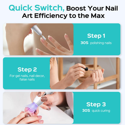 Coslus professional manicure kit accessories and bits