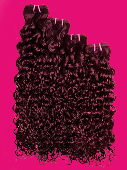 Laritaiya human hair bundles showing double weft construction