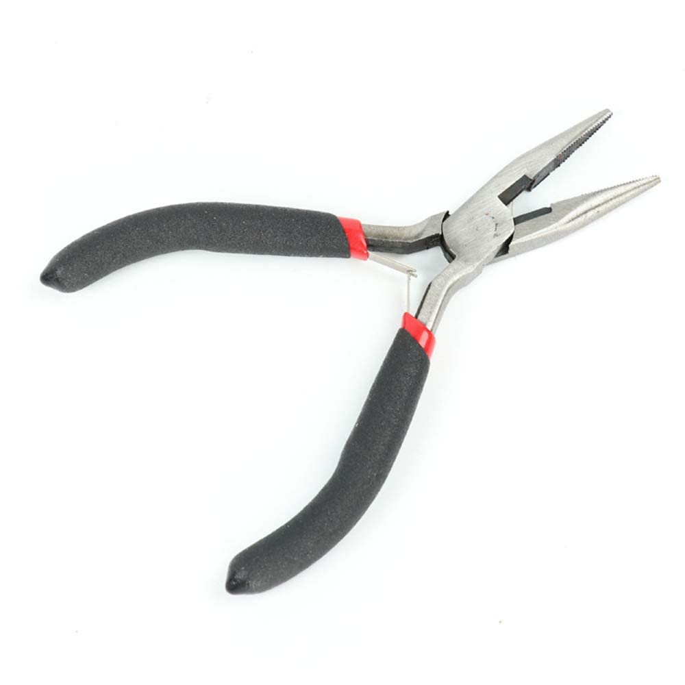 Close up of 100 silicone micro beads for hair extension application