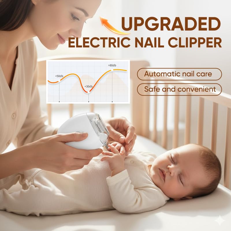 Automatic rechargeable nail trimmer with LED light illuminated for use