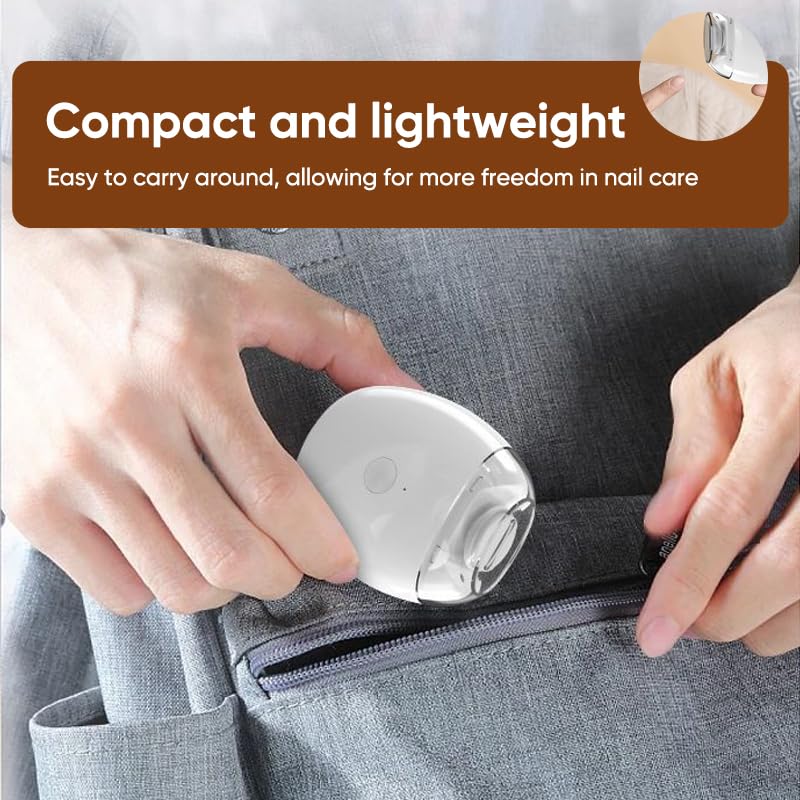 Premium 3 speed electric nail trimmer packaging contents and accessories