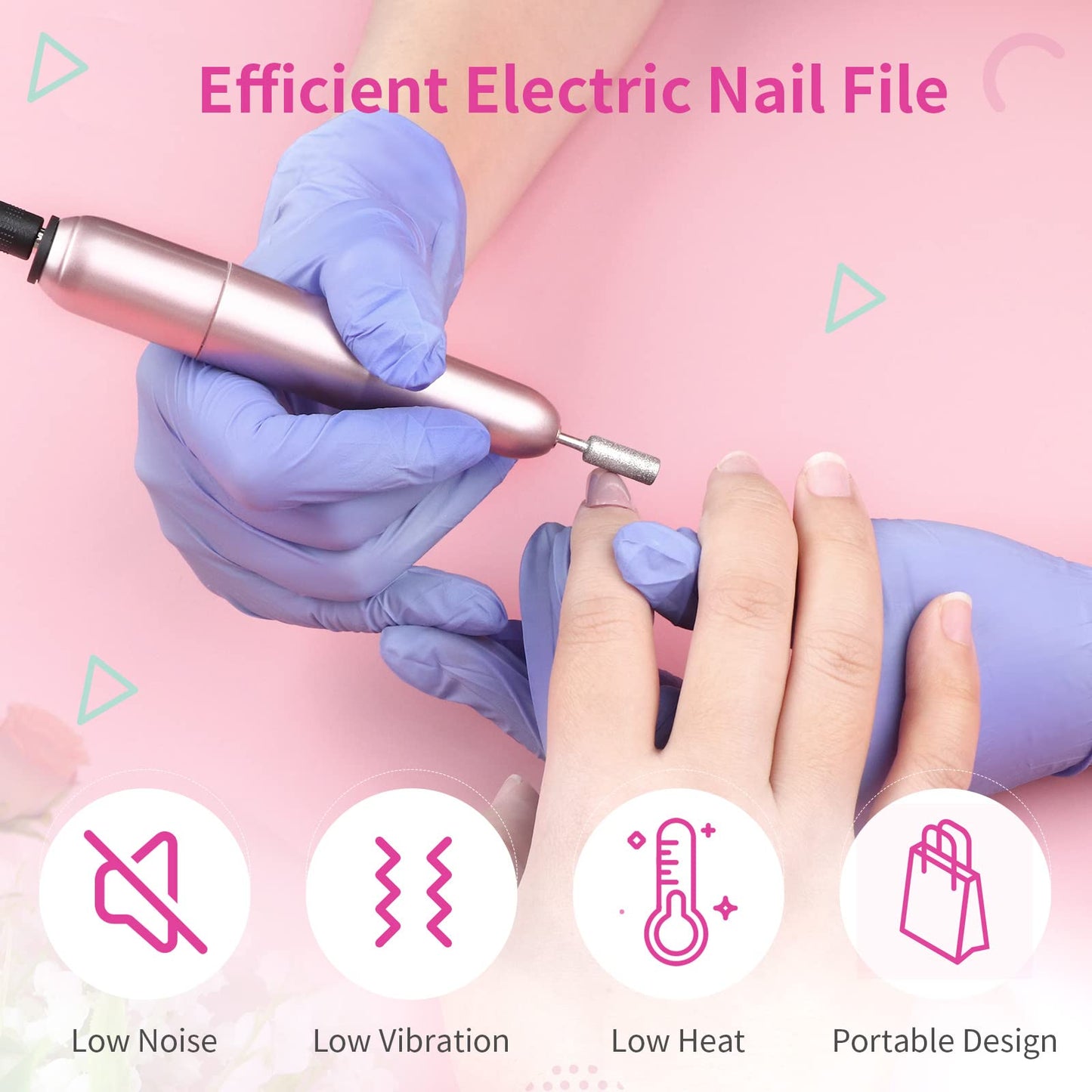 Professional nail art setup with Saviland nail drill machine