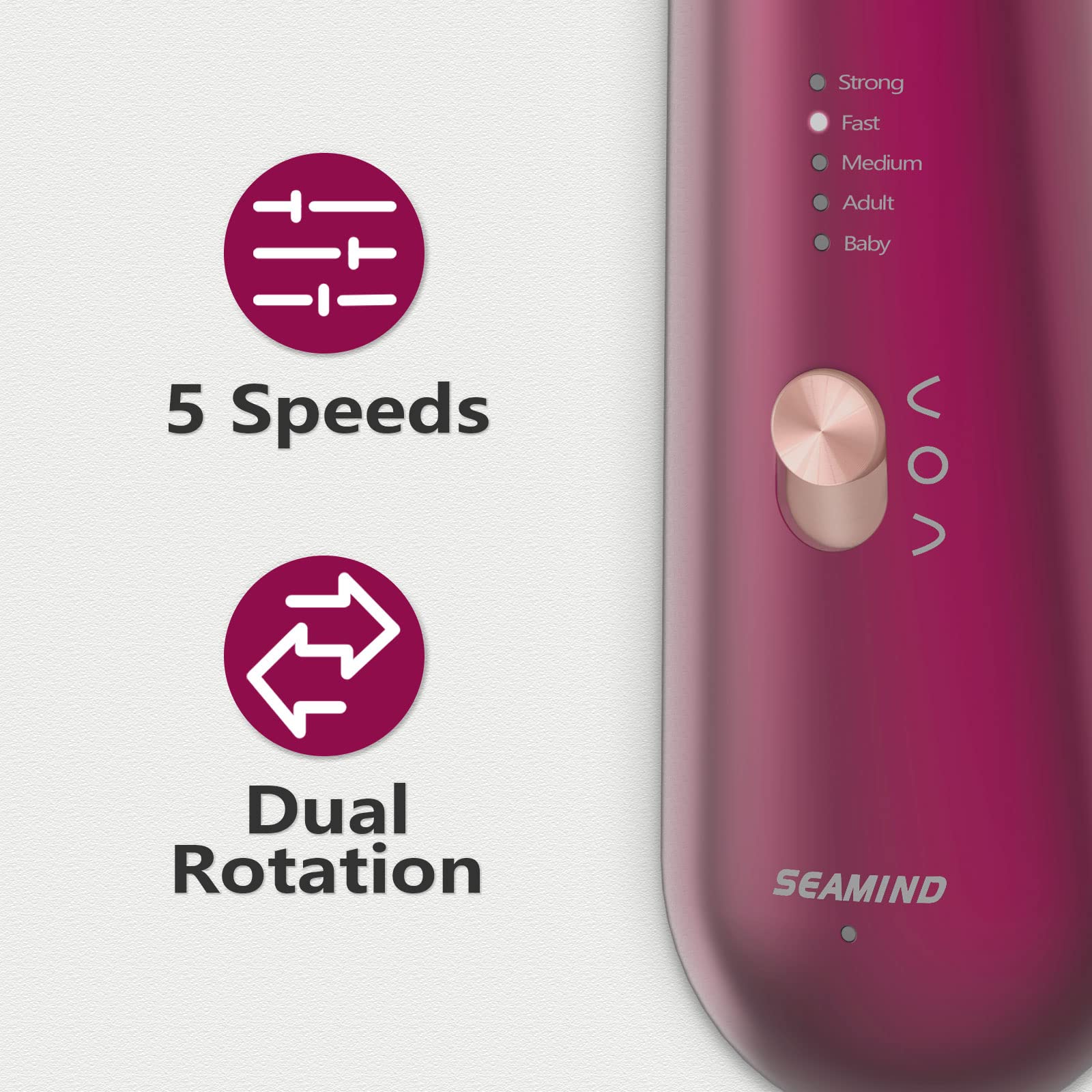 Premium hand and foot grooming kit with the USB Type-C charging cable and 2000mAh internal battery highlights.