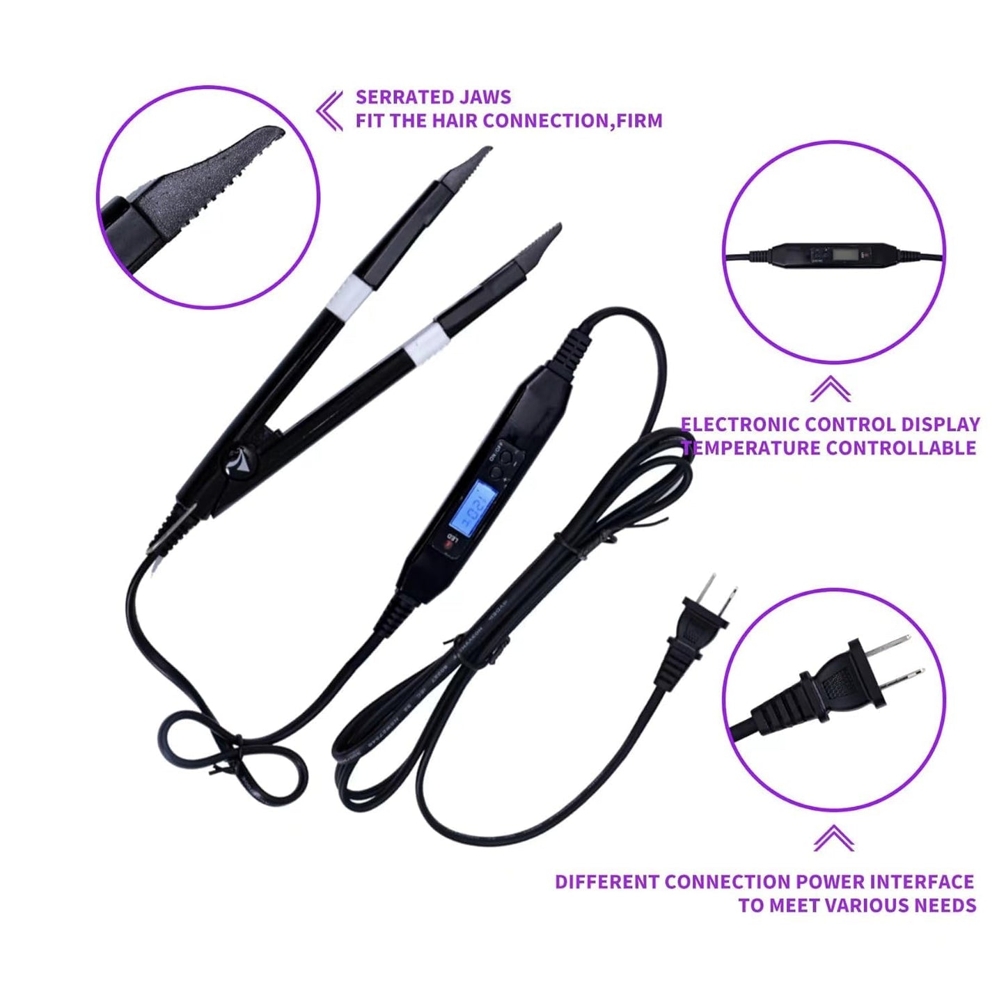 Complete V Light professional hair extension system set