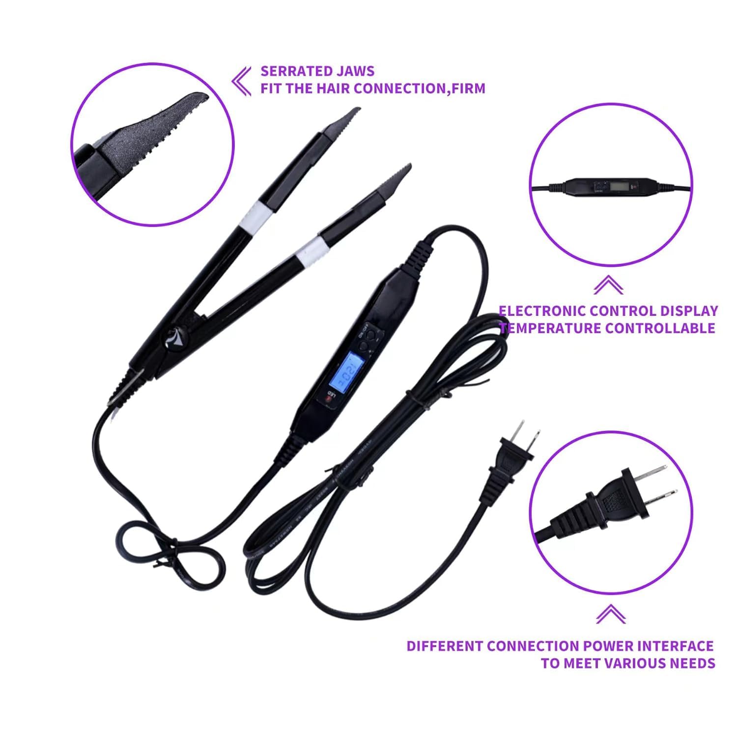 Complete V Light professional hair extension system set