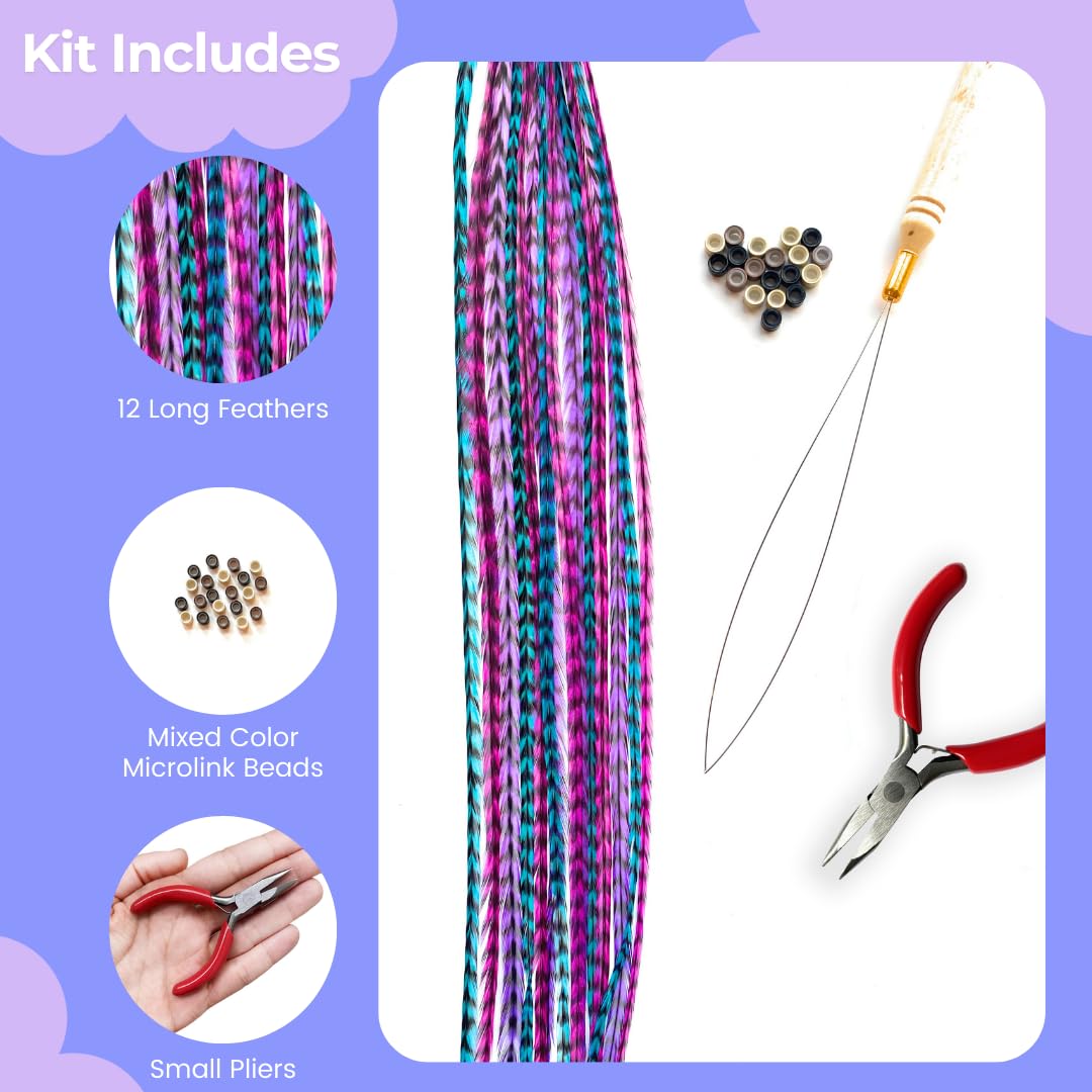 Professional pliers and loop tool for hair extension application