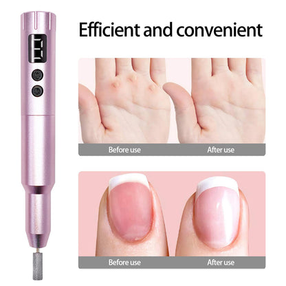 Cbvcbv rechargeable nail art grinding machine showing speed control buttons