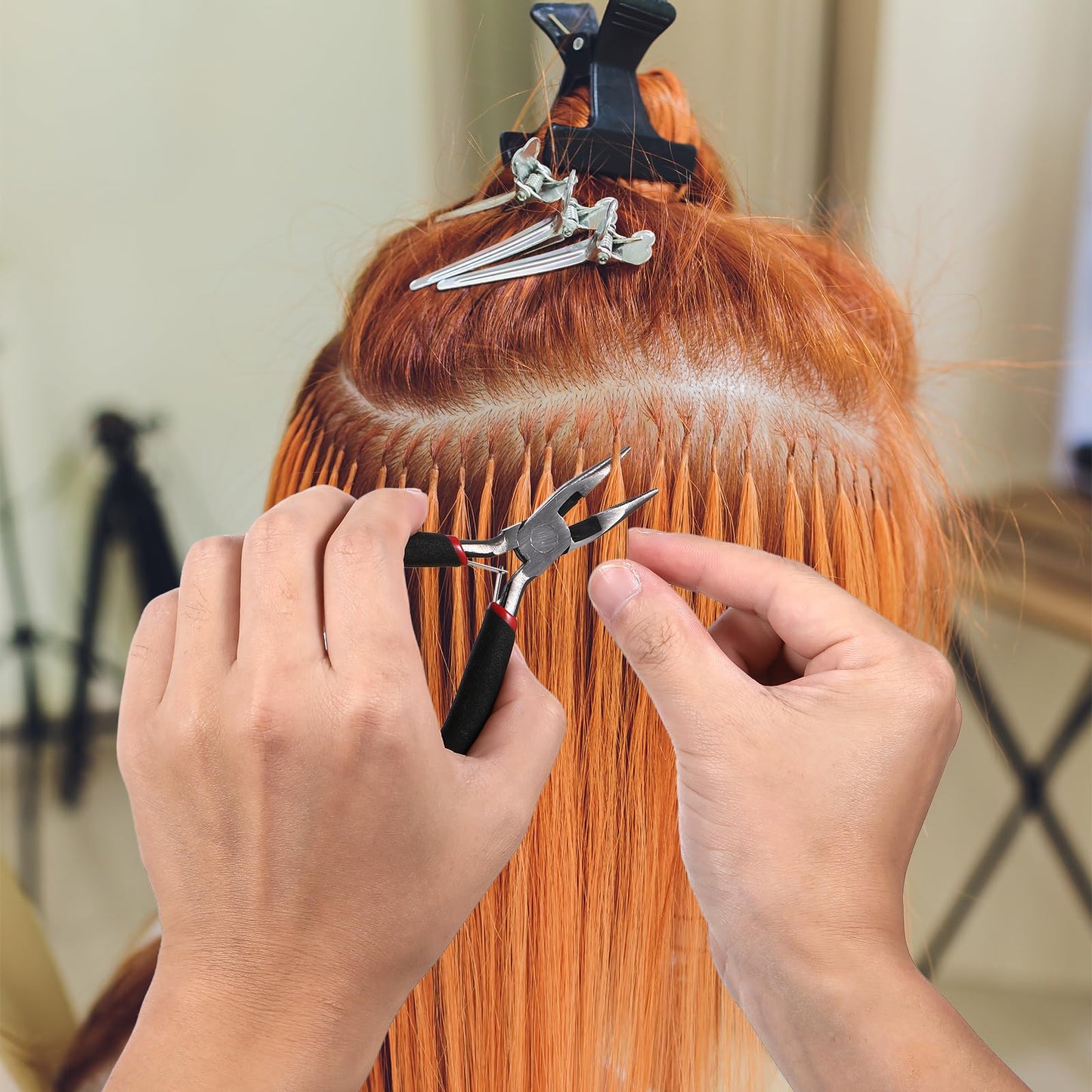 Professional hardware for hair extension maintenance