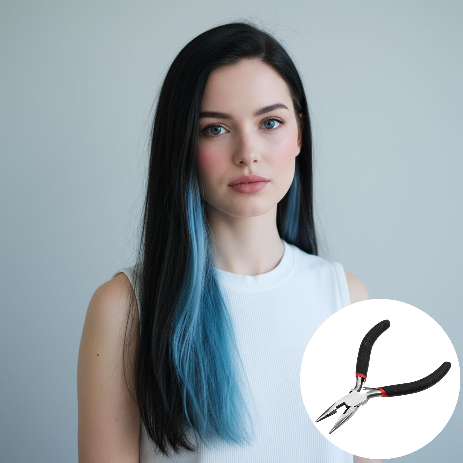 Hair extension application kit for salon and home use