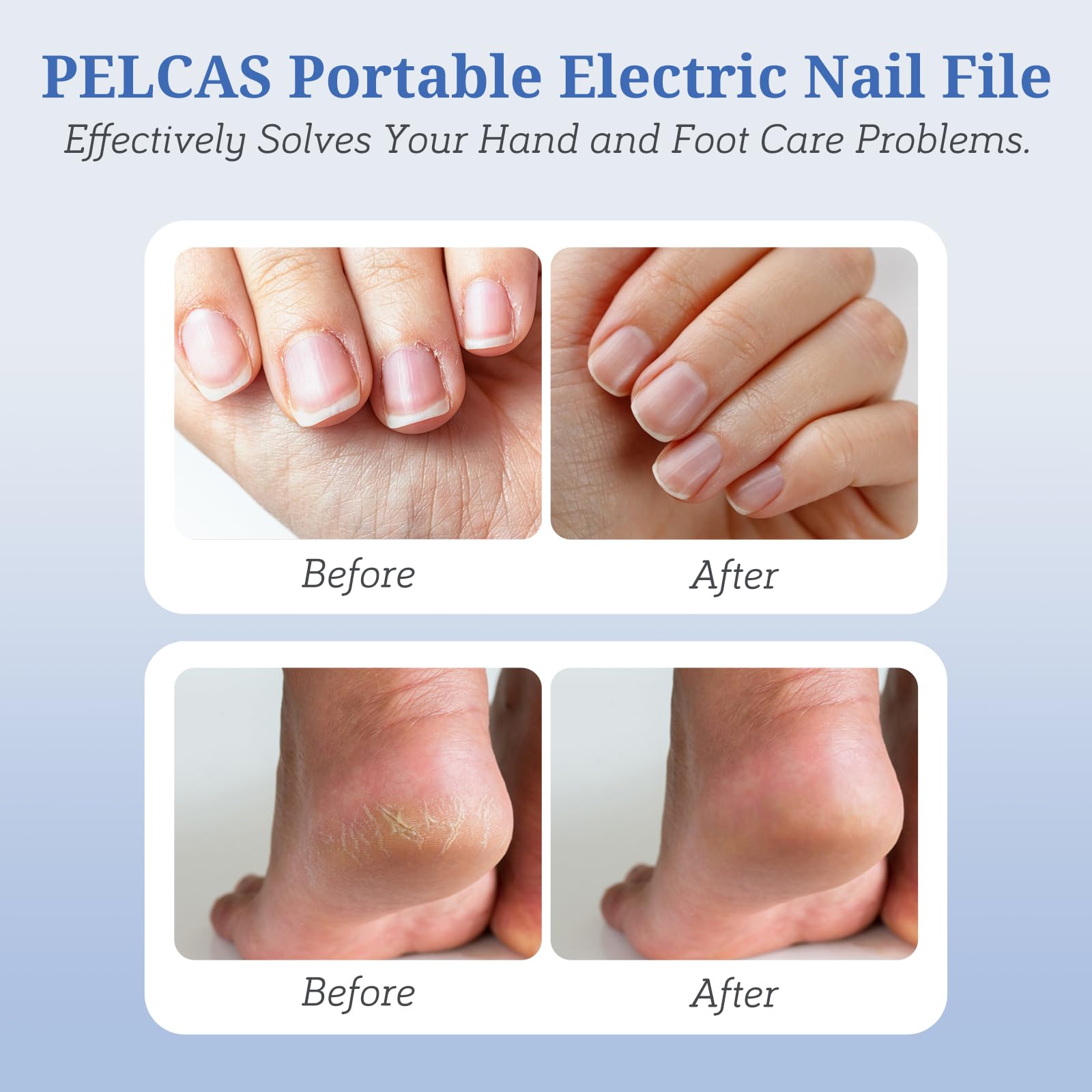 Pelcas nail drill showing 5 speed settings and LED light
