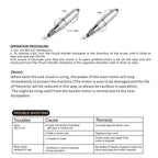 Ergonomic handpiece of Puriom portable nail drill machine