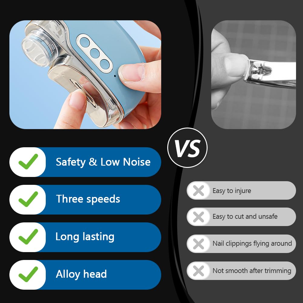 Close up of the precision cutting head on the Koujut nail trimmer