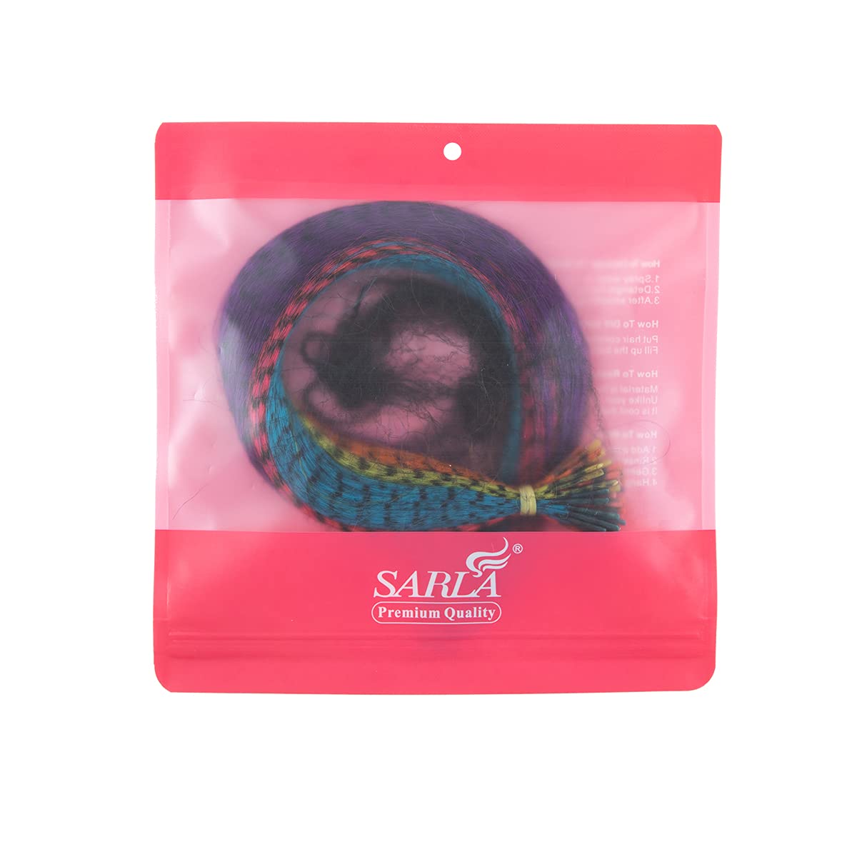 Detailed view of the 10 mixed colors in the Sarla hair kit