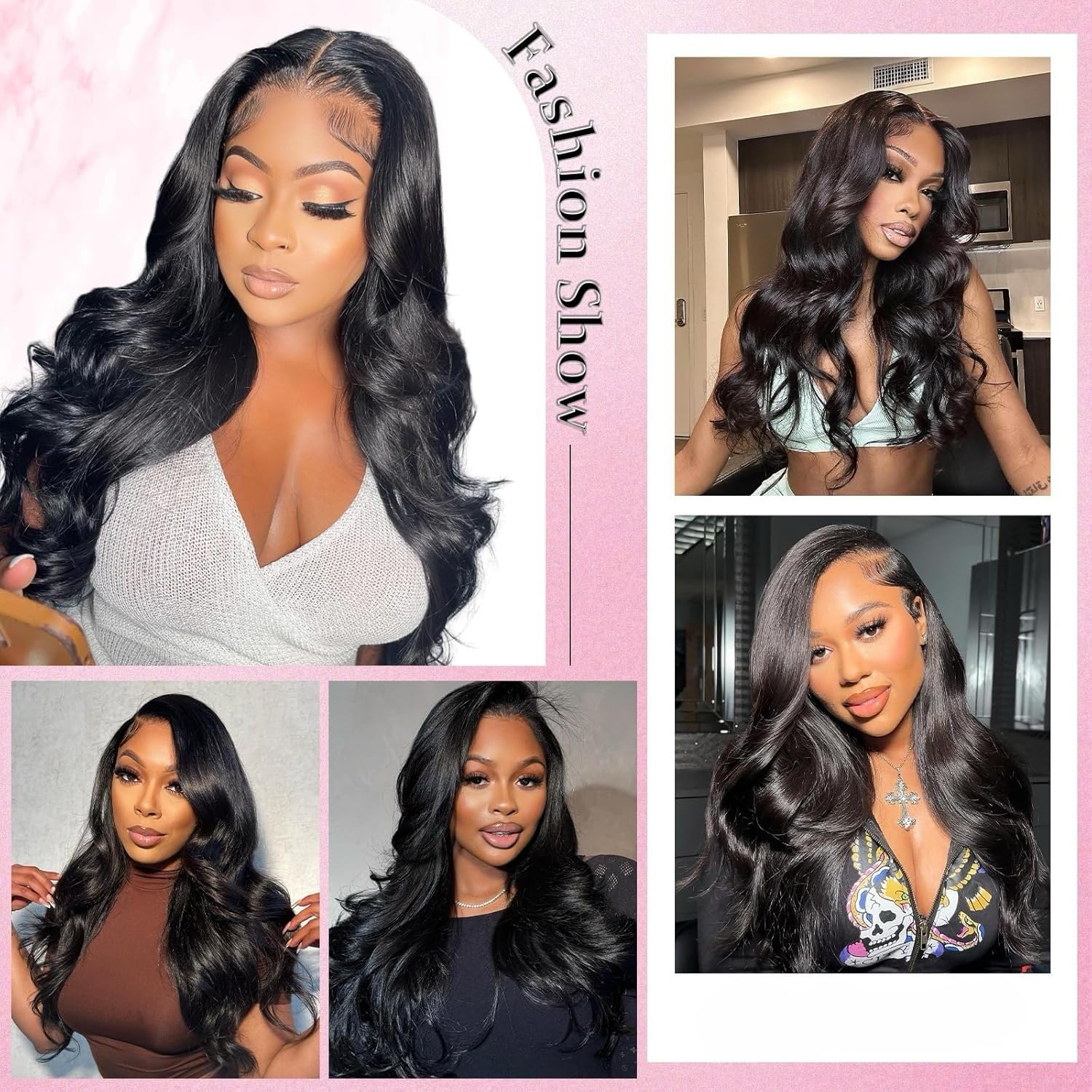 Detailed view of the pre-separated feather crochet hair strands