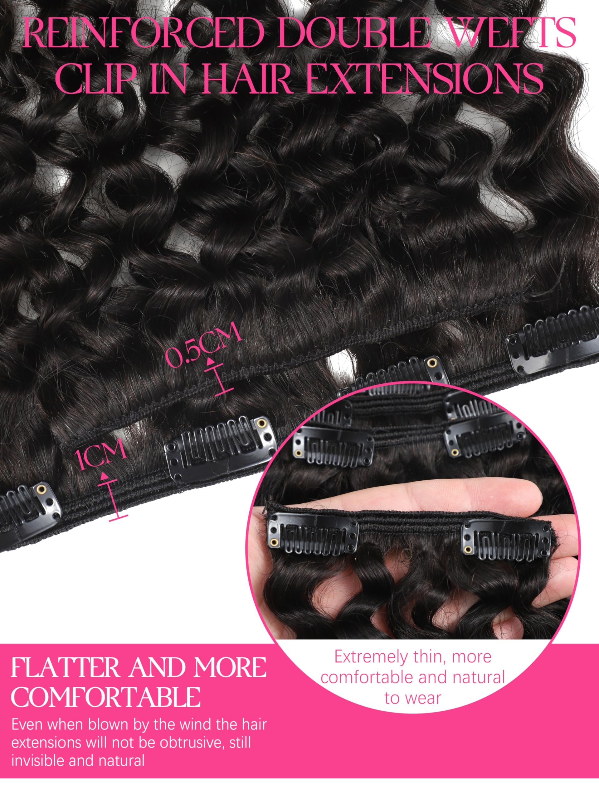 Brazilian hair extensions showing curl pattern definition