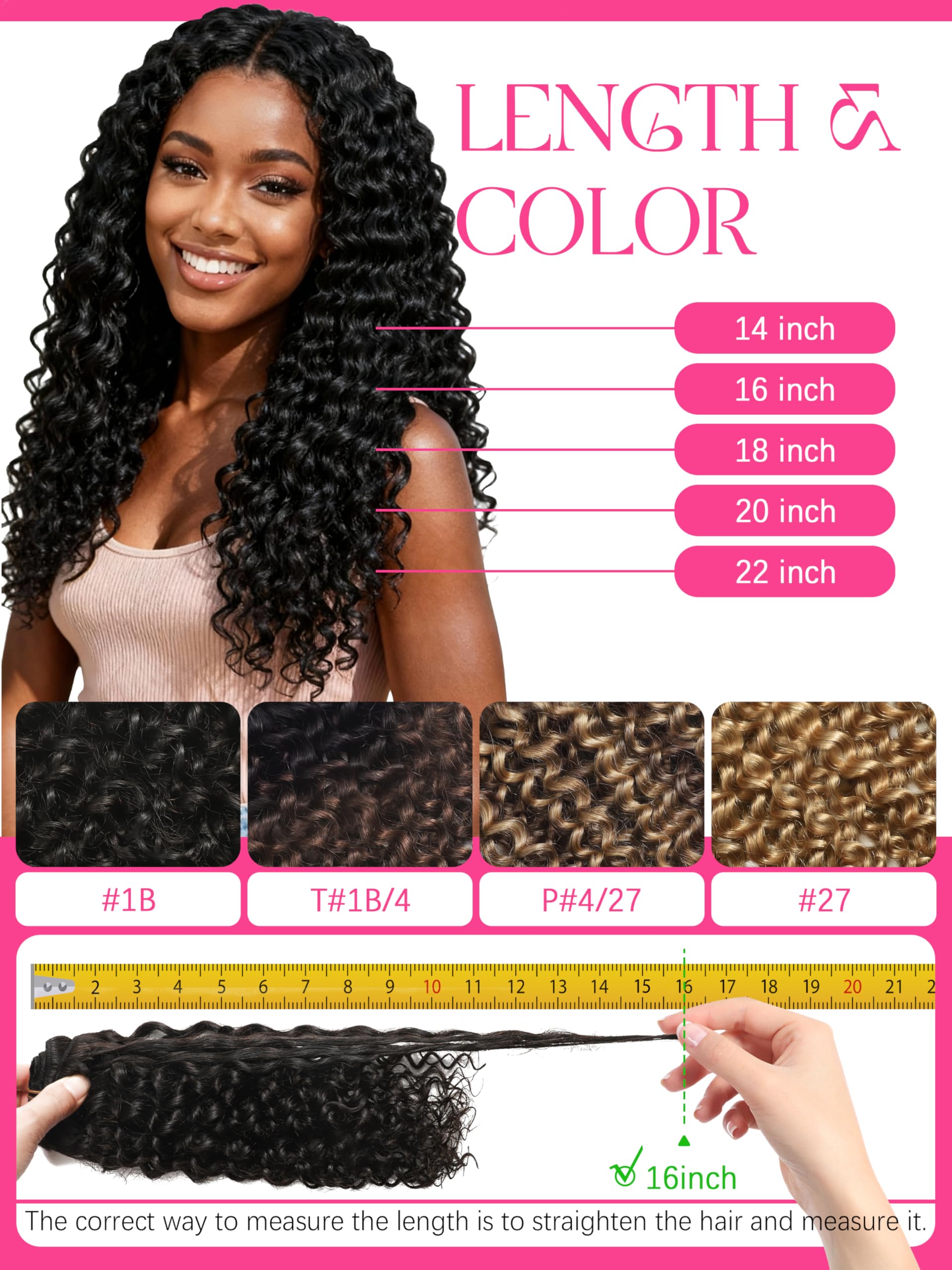 Close up of Lacer hair extension clips