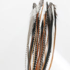 Authentic Sexy Sparkles feather hair extension kit packaging and accessories.