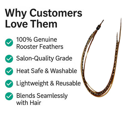 Detailed view of the keratin bond on feather hair extensions