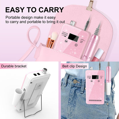 Detailed view of 11 drill bits for Cosyglow nail file