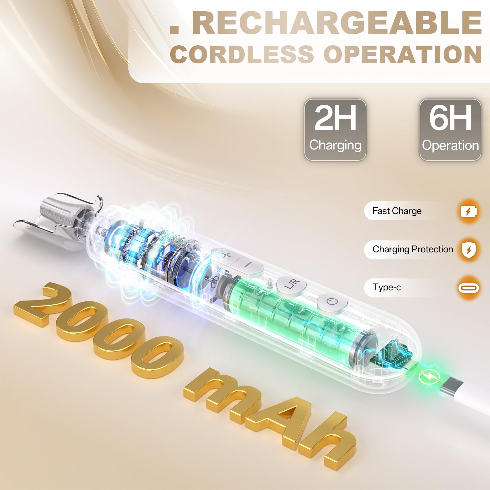 Rechargeable nail drill set with storage case accessories