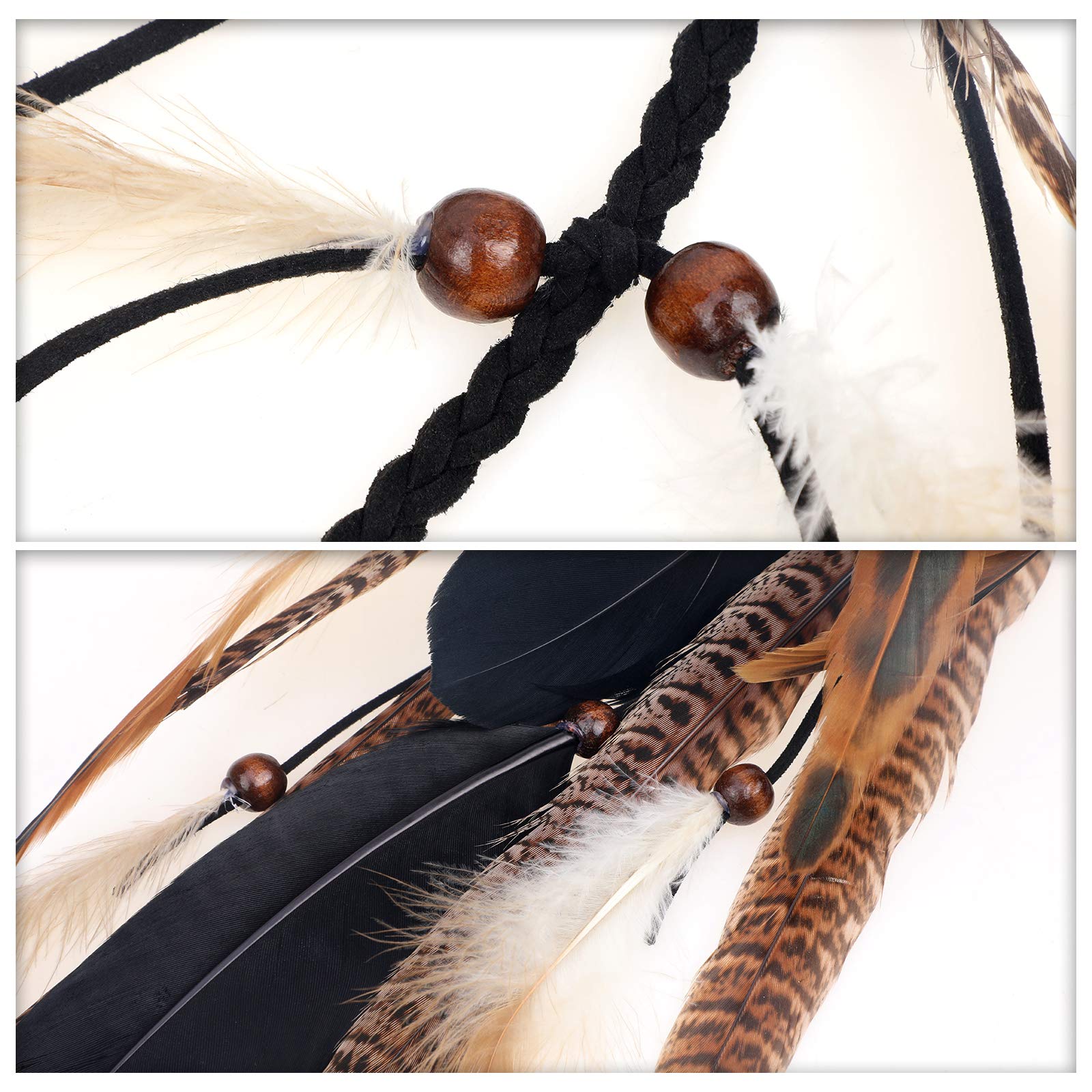 Mwoot feather hair extensions for Halloween and cosplay