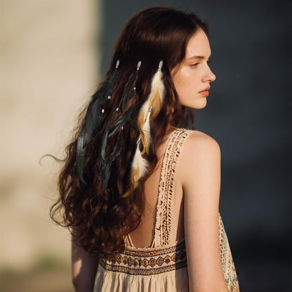 Geyoga feather hair extensions for costume performances