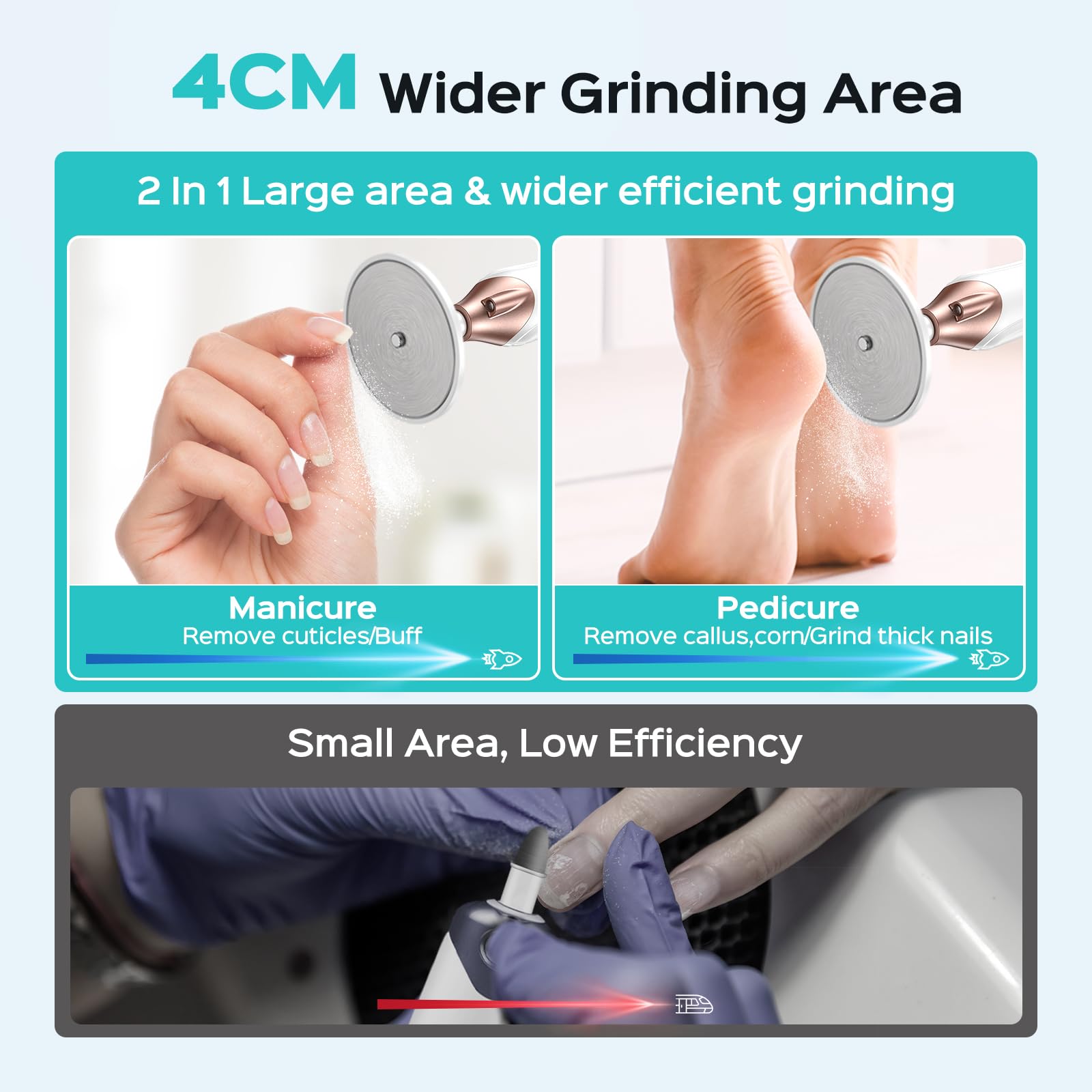 White Coslus C43 manicure drill with LED light feature