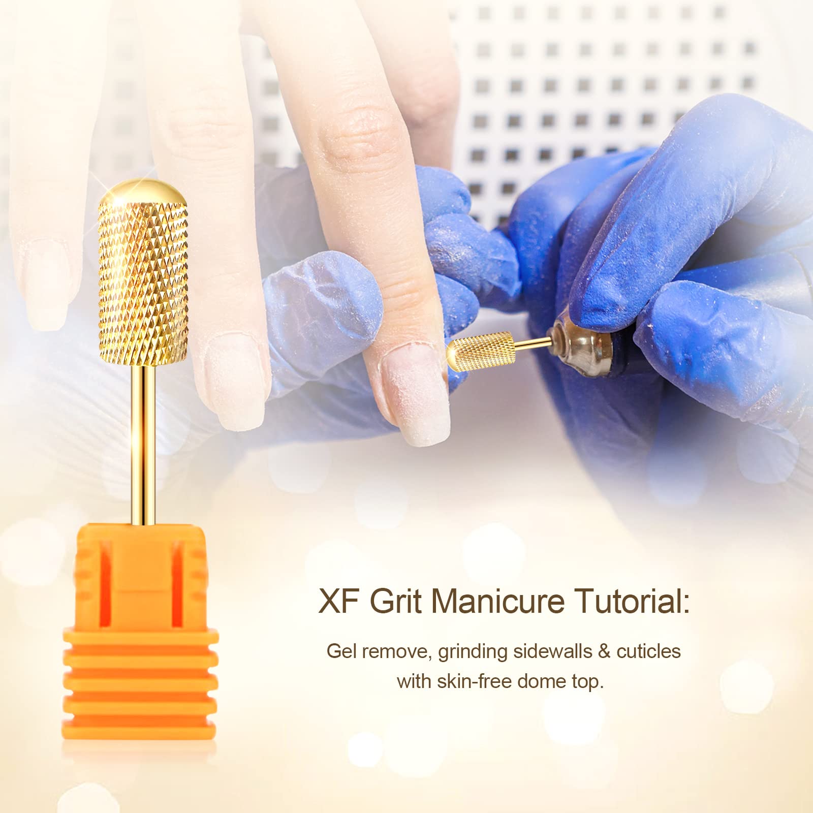 Corfulra professional nail tech tools for removing hard gel and acrylic enhancements safely