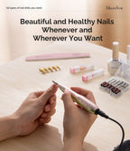 MelodySusie electronic nail care system demonstrating lightweight design in hand