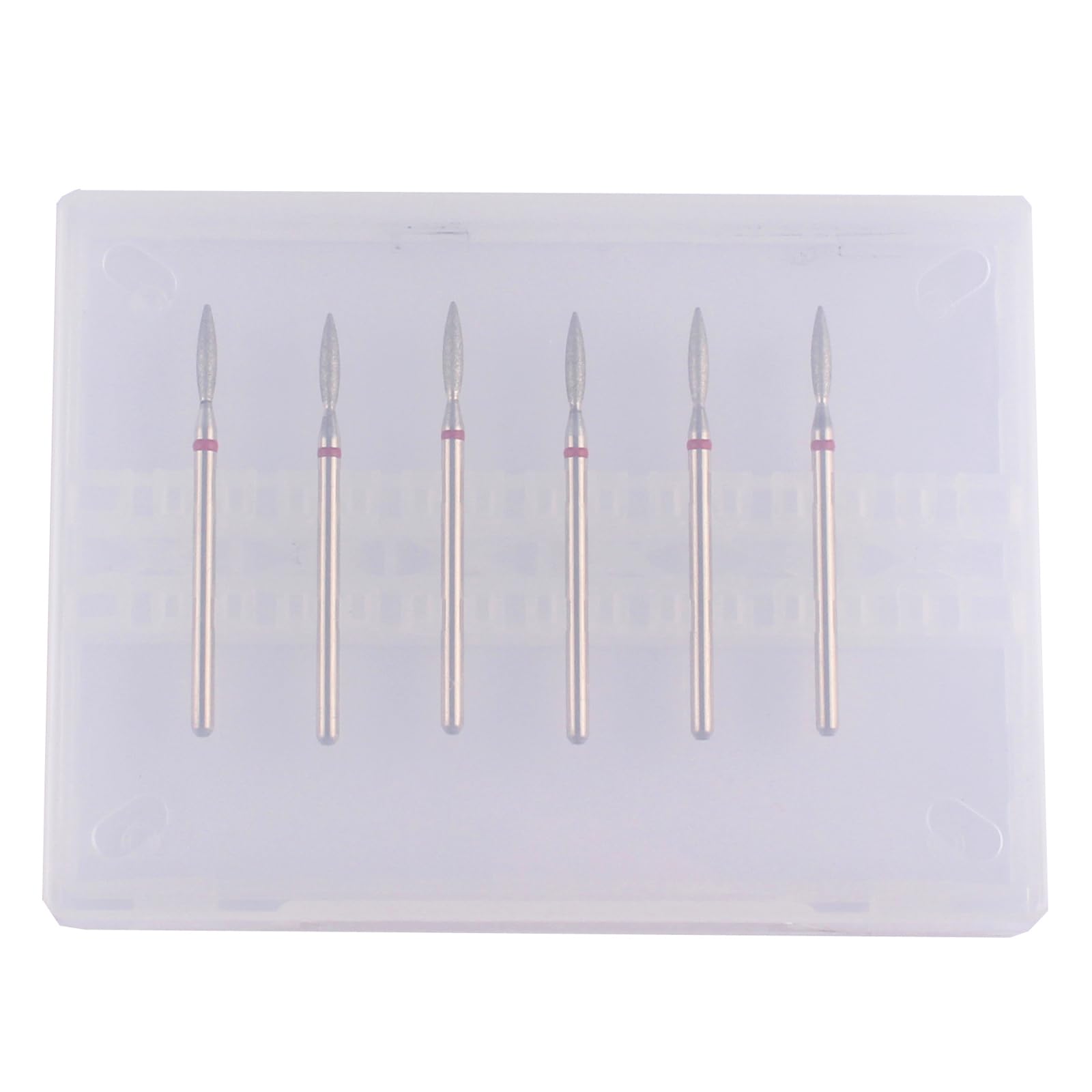 MZCMSL diamond cuticle remover bits showcasing the universal stainless steel shank compatible with electric nail files.
