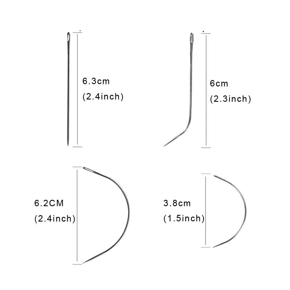 Complete professional salon extension kit with loop needle and pulling hook