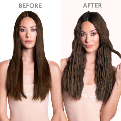 Wennalife human hair extensions showing the straight silky texture and thick healthy ends