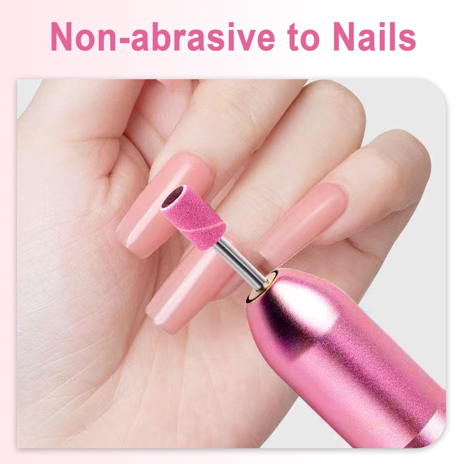 JINJINANV nail tech sanding rings arranged by grit numbers 80 120 180 and 240