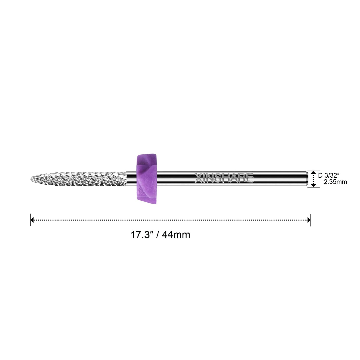 Xinshare e-file attachment piece for manicure and pedicure preparation work.