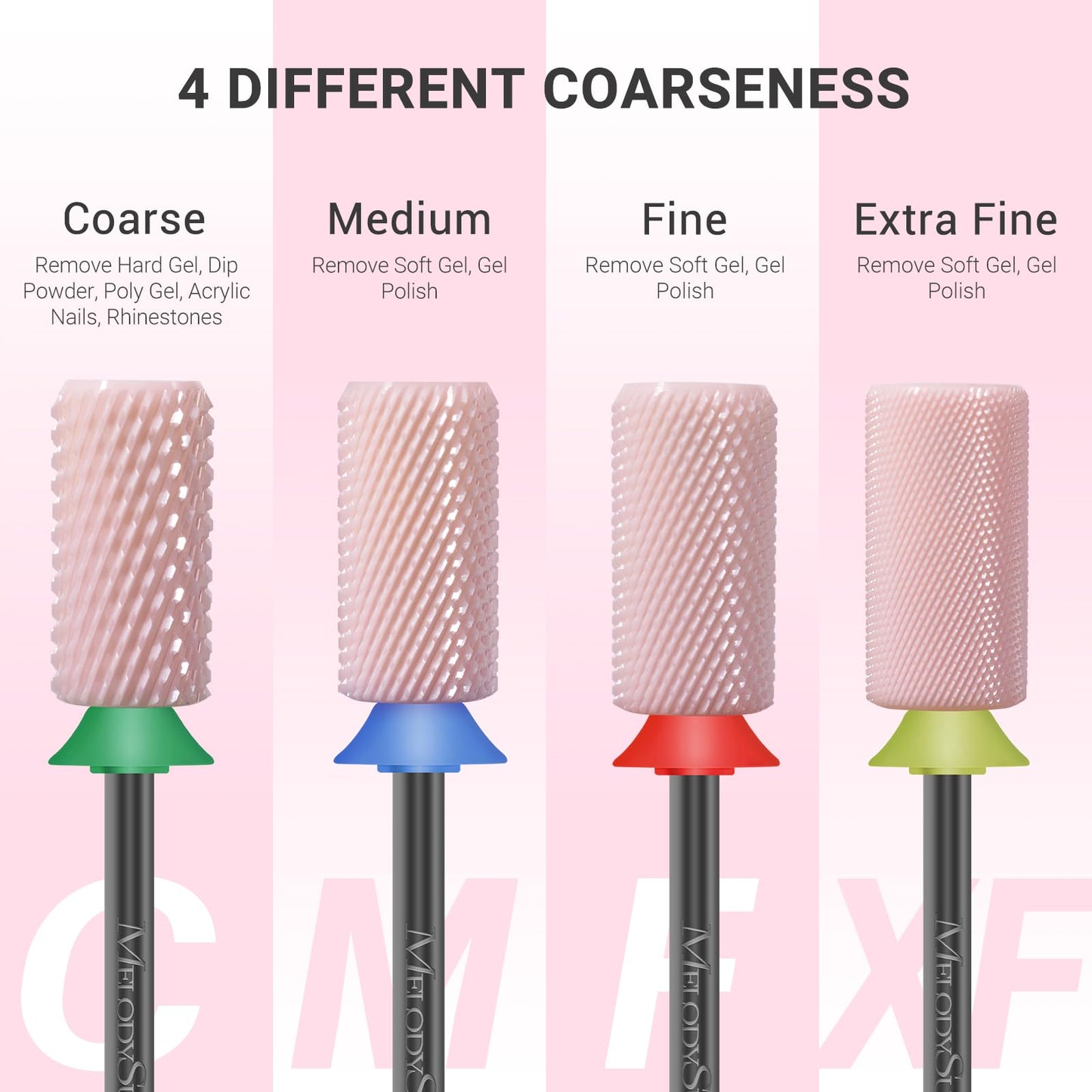 Two way rotation ceramic barrel nail bit for left and right handed manicurists